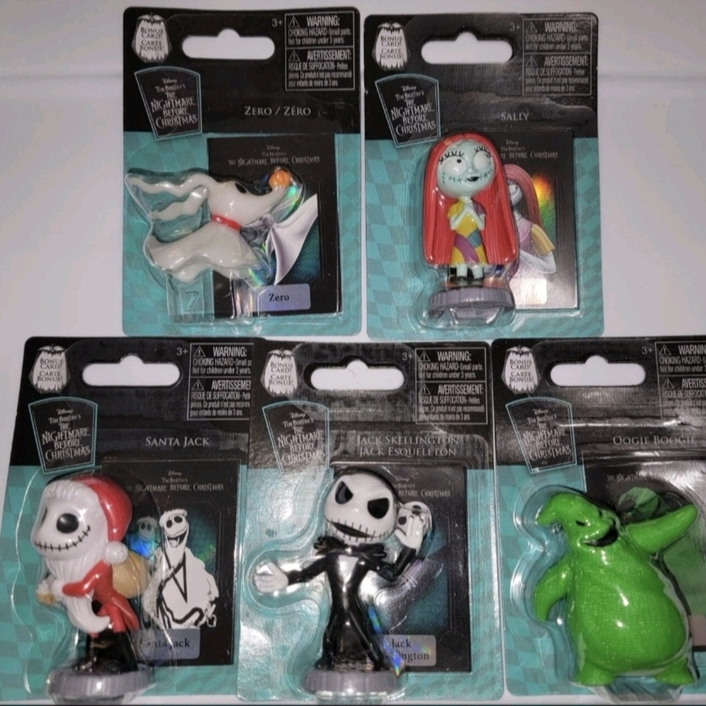 Disney Nightmare Before Christmas Action Figure Set - Black, Green, Red